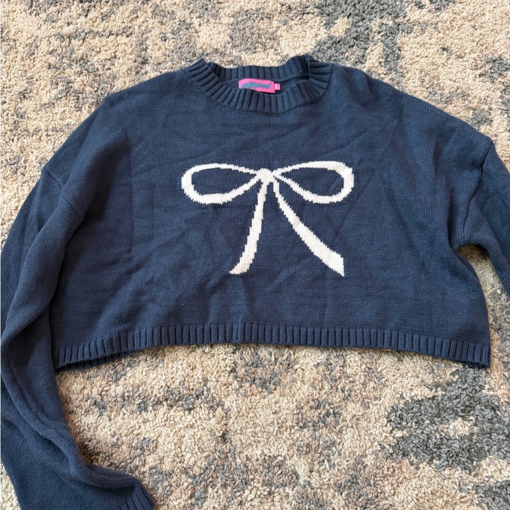 Edikted Bow Crop Sweater